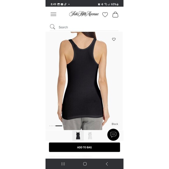 ATM Boy Rib Knit Semi-Sheer Boy Tanks Modal Tissue Weight Black Sz XS/S x2 - Picture 4 of 12